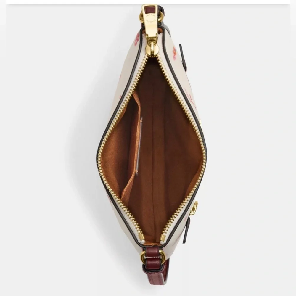 New Coach brand new mini Rowan file bag purse with bow print - Picture 4 of 9